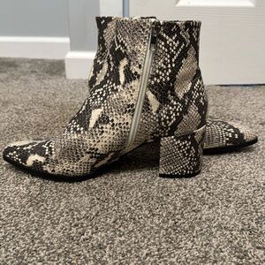 Madden Girl Dafni Snakeskin Boots